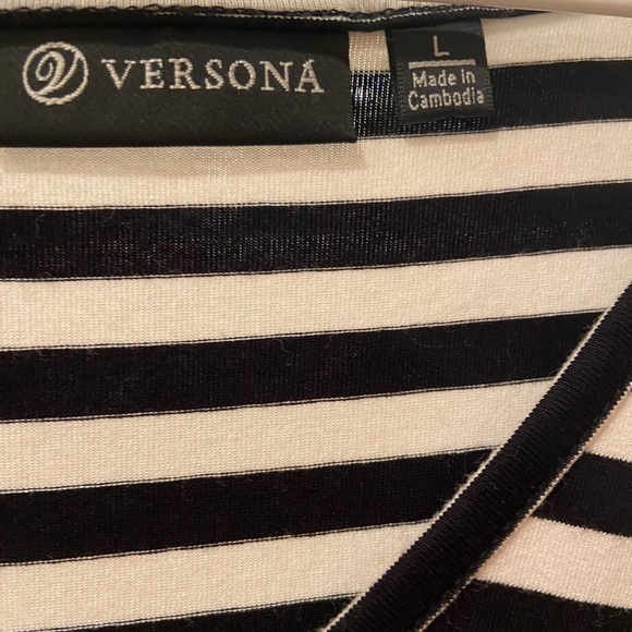 Versona Size Large Stripe Dress - Picture 7 of 7
